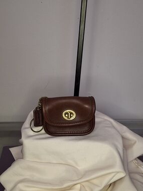 Vintage Coach City Bag Key Fob Coin Purse